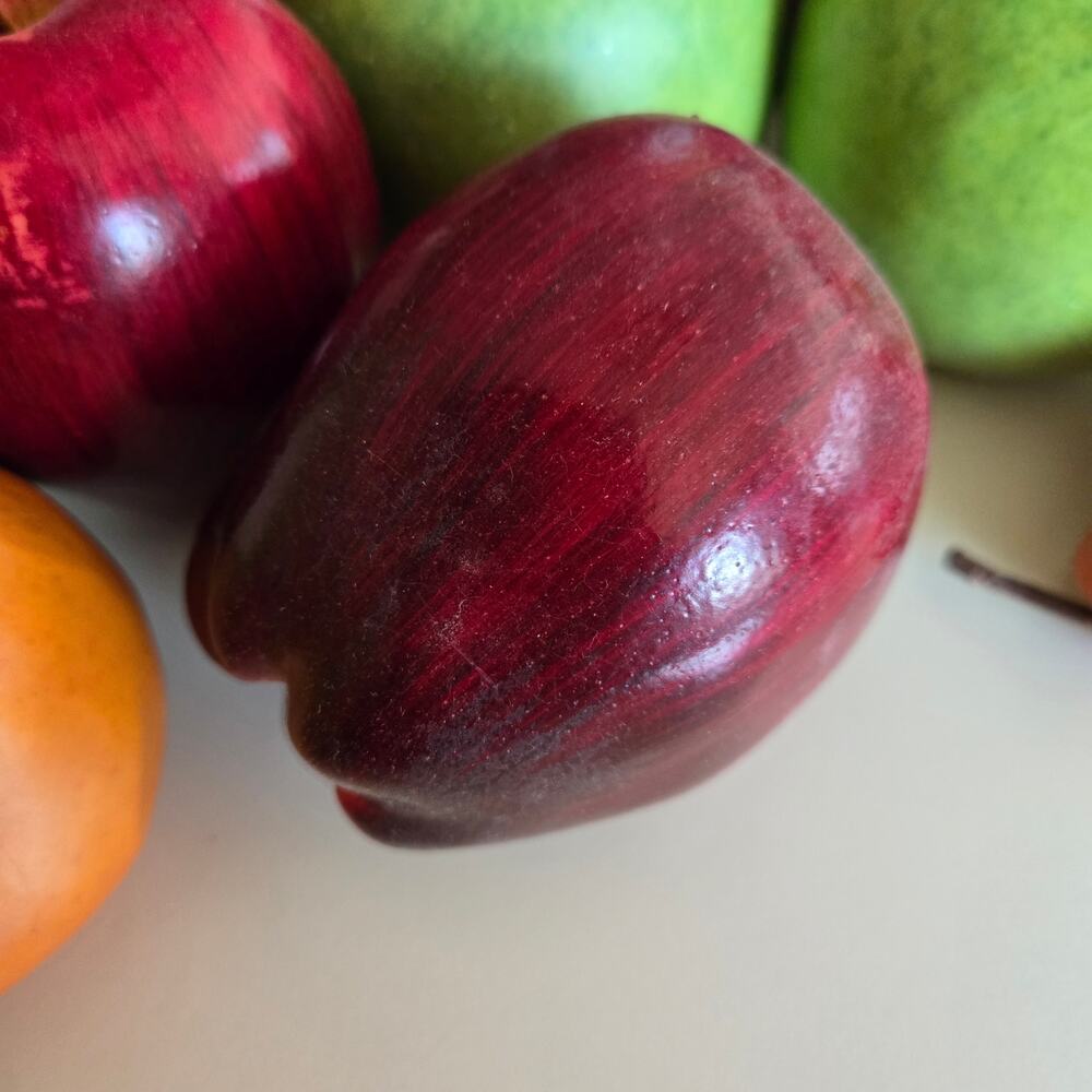 Collection of Realistic Faux Fruit Green Red Apples Golden Pears for Fall Decor - Picture 5 of 6